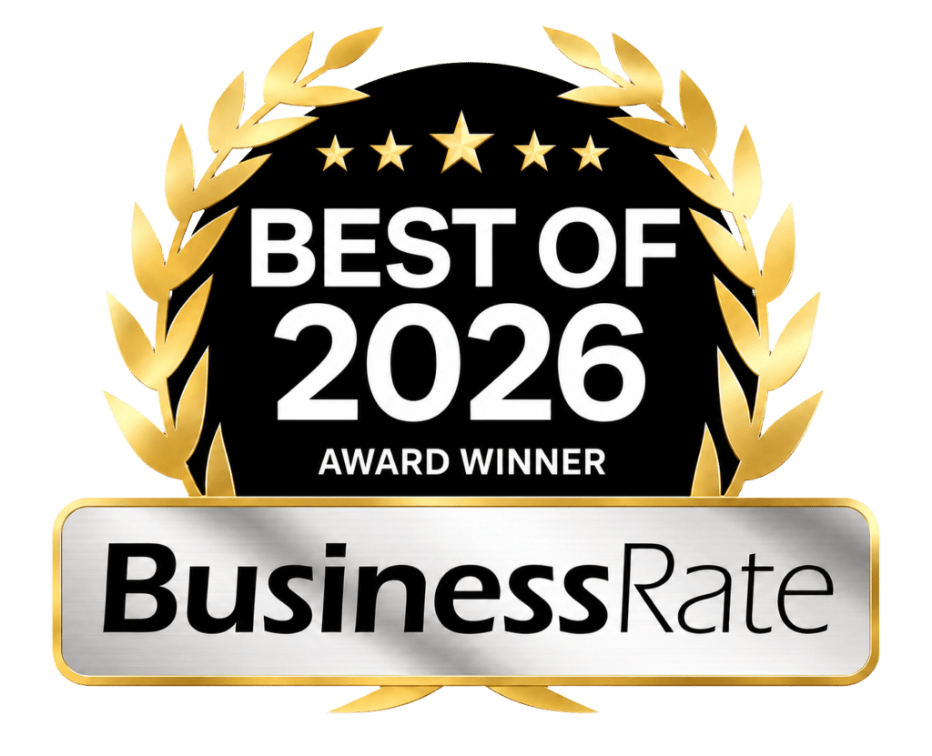 Best of 2026 award winner badge from BusinessRate earned by More Life Chiropractic in Dunedin FL
